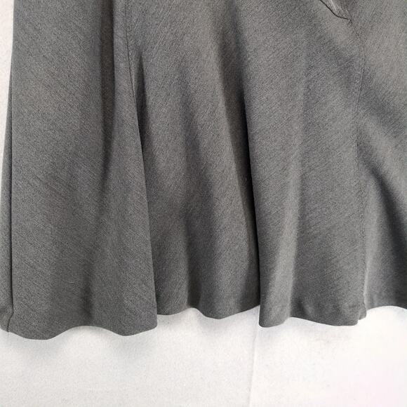 NWT Requirements Gray Patchwork A-Line Midi Skirt Sz 10 Trail Blazer Career Goth - Picture 8 of 10